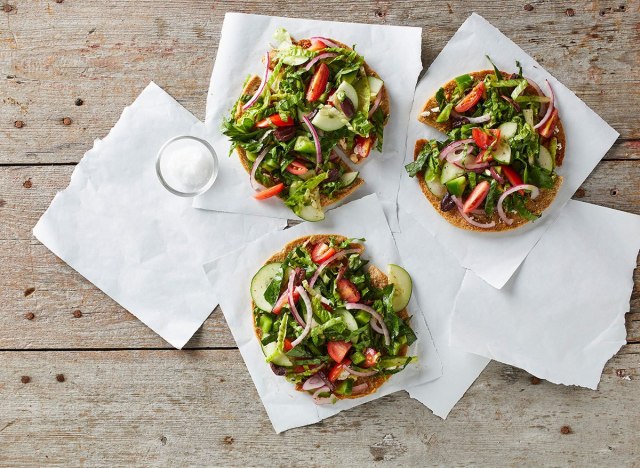 Greek Salad Pizzas- Pizza recipes