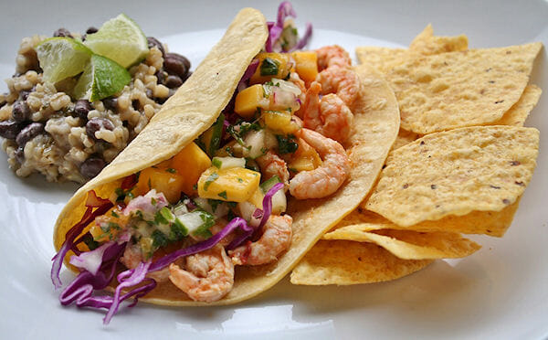 Shrimp and Black Bean Tacos- shrimp recipes