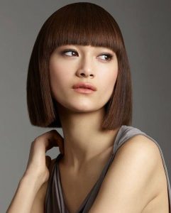 Japanese Style Short Haircuts- Sleek And Smooth Hairstyle