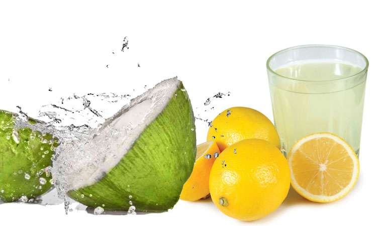 Coconut Water with Lemon For Dandruff