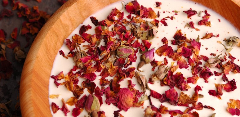 Recipe for Rose Petals Red Rose Bath Milk Soak